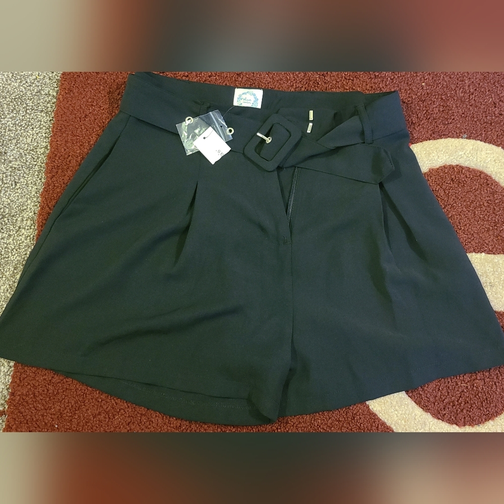 Women's Blue Rain Shorts Black Size Small